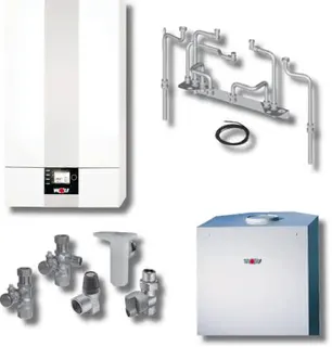 Wolf Paket Brennwerttherme CGB-2-14 Speicher CSW-120,BM-2,Aufputz,8615008F04