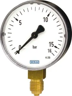 Manometer G 1/4 Anschl. unten 0-10 bar Gehäuse Kunst. 63mm, 9052828