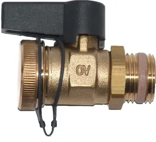 OVENTROP-Kugelhahn"Optiflex",DN15,1/2"AG mit Verschlusskappe, Messing, 1033414 – Bild 3