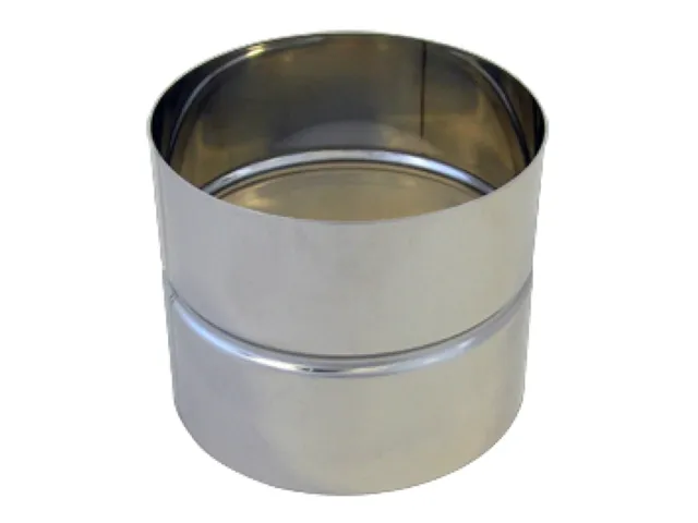 Edelstahl (V4A) Adapter weit/weit 110mm blank, Nr. 19AW110