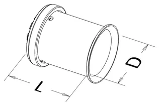 Roth Presshülse 40mm/Edelstahl – Bild 4