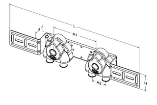 Roth U-Wandscheibenset 20mmx1/2"IGx20mm (153mm) SET Typ I/SE, 1135007336 – Bild 3