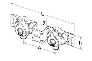 Roth Wandscheibenset 20mm x 1/2"IG/Stichmaß 153 mm/Typ A/SE – Bild 3