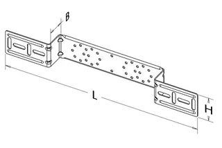 Roth Montageschiene Typ I/SE Stichmaß: 100/153 mm – Bild 3