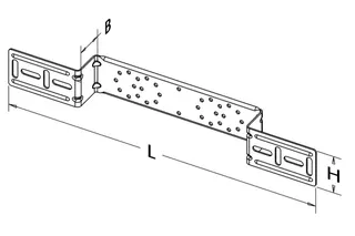 Roth Montageschiene Typ I/SE Stichmaß: 100/153 mm – Bild 4