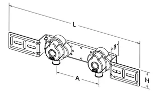 Roth Wandscheibenset 17mm x 1/2"IG/Stichmaß 153 mm/Typ I/SE – Bild 3