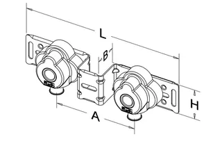 Roth Wandscheibenset 17mm x 1/2"IG/Stichmaß 153 mm/Typ A/SE – Bild 3