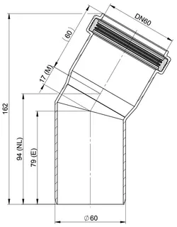comfort (ATEC) Abgas-Bogen 30 Gad, DN60 – Bild 2