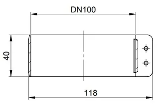 comfort(ATEC) Kesselanschluss DN60/100, Schelle/Verbinder – Bild 2
