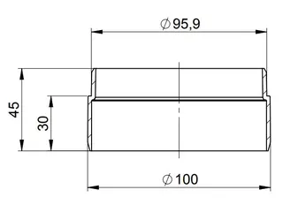 comfort(ATEC) Adapter Verlängerung 30 mm DN60/100 – Bild 2
