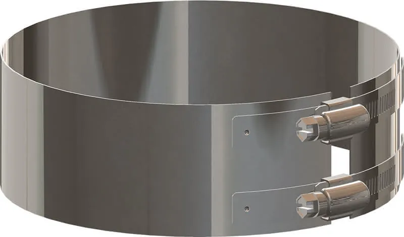 comfort(ATEC) IP Klemmband DN100/150, Edelstahl blank