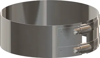 comfort(ATEC) Klemmband DN 80/125,Edelstahl blank
