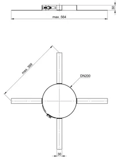 comfort (ATEC) Abstandhalter DN200 – Bild 2