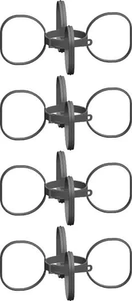 comfort (ATEC) Abstandhalter DN80, (MVP=4 Stück), je MVP