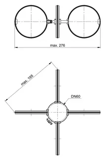comfort (ATEC) Abstandhalter DN60, (MVP=4 Stück), je MVP – Bild 2