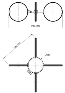 comfort (ATEC) Abstandhalter DN80, (MVP=4 Stück), je MVP – Bild 2