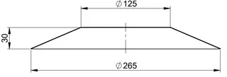 comfort(ATEC) WP Wandrosette DN80/125, weiß beschichtet – Bild 2