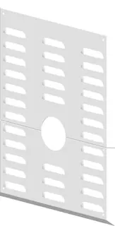 comfort (ATEC) Wandblende DN60, mit Hinterlüftung