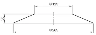 comfort(ATEC) IP Wandrosette DN80/125, Edelstahl blank – Bild 2