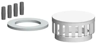 comfort(ATEC)Zuluftansaugset DN 60/100 für Kontroll-Bauteile (Außenschale PP) – Bild 2