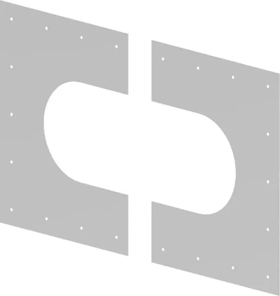 comfort(ATEC) Abdeckblende, geteilt DN 60/100, für innen