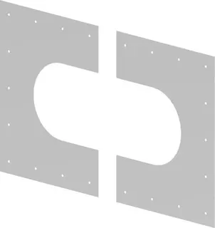 comfort(ATEC) Abdeckblende, geteilt DN 60/100, für innen