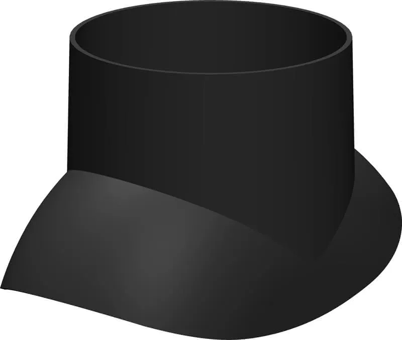 comfort(ATEC)Adapter Klöber DN 80/125, schwarz
