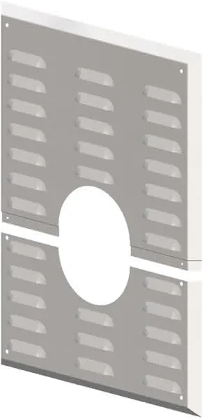 comfort (ATEC) Wandblende DN100, mit Hinterlüftung
