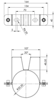 comfort(ATEC) IP Wandabstandhalter DN60/100 – Bild 2