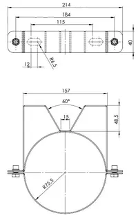 comfort(ATEC) IP Wandabstandhalter DN100/150 – Bild 2