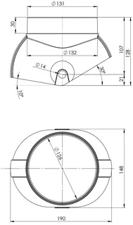 comfort(ATEC)Adapter Braas DN80/125, ziegelrot – Bild 2