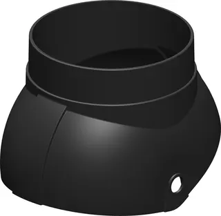 comfort(ATEC)Adapter Braas DN80/125, schwarz