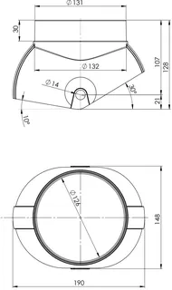 comfort(ATEC)Adapter Braas DN80/125, schwarz – Bild 2