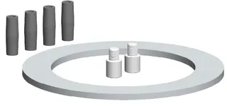 comfort (ATEC)Zuluftansaugset DN110/160 für Kontroll-Bauteile (Außenschale PP) – Bild 2