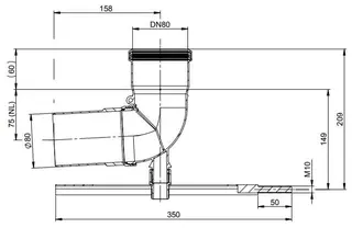 comfort (ATEC) Schachteinführung DN80, für kleine Schächte – Bild 2