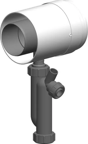 comfort (ATEC) Kondensatablauf DN60/100, mit Siphon,(Außenschale PP)