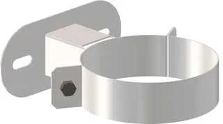 comfort(ATEC)WP Wandabstandh.50-500 mm DN100/150, Edelstahl weiß beschichtet