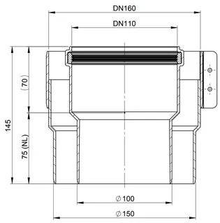 comfort(ATEC)Abgas-Übergang D100/150 x DN110/160 – Bild 2