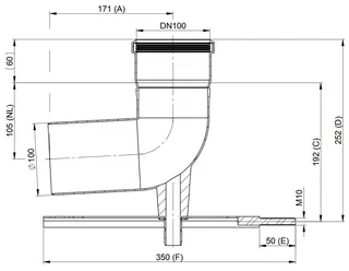 comfort (ATEC) Schachteinführung DN 100, mit Auflager – Bild 2