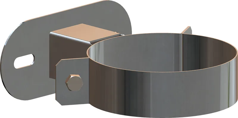 comfort(ATEC)IP Wandabstandhalter 50 mm DN100/150, Edelstahl blank