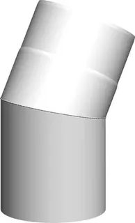 comfort(ATEC) WP Abgas-Bogen 30 Grad, DN80/125, weiß beschichtet