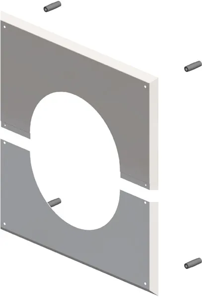 comfort (ATEC) Wandblende DN200, mit Hinterlüftung