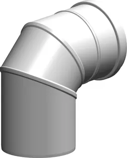 comfort (ATEC) Abgas-Bogen,konzentr. 87 Grad, DN100/150