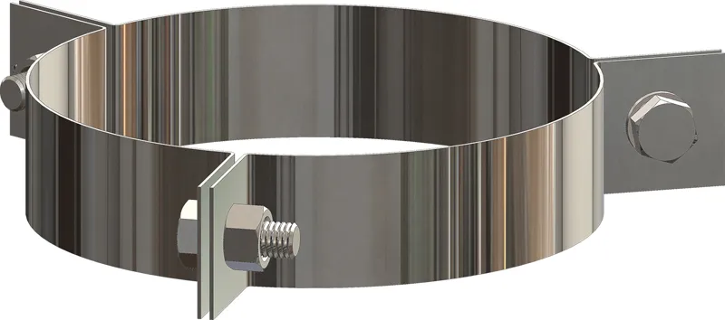 comfort(ATEC) Abspannschelle DN200/265 Edelstahl blank