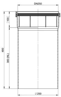 comfort (ATEC) Abgas-Rohr DN250, 360mm, kürzbar – Bild 2