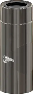 comfort(ATEC) IP Abgas-Kontrollrohr DN60/100, Edelstahl blank