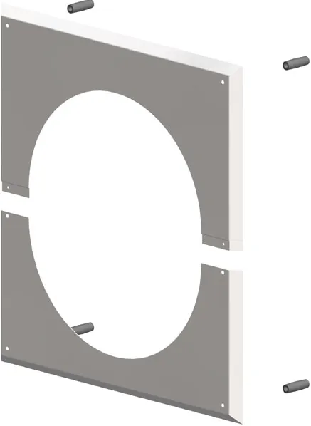 comfort (ATEC) Wandblende DN250, mit Hinterlüftung