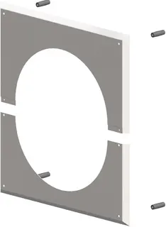 comfort (ATEC) Wandblende DN250, mit Hinterlüftung – Bild 1