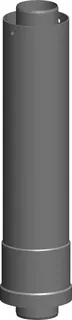 comfort (ATEC) Dachhochführung Ver- längerung 955mm DN80/125, schwarz