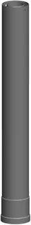 comfort (ATEC) Dachhochführung Ver- längerung 955mm DN80/125, schwarz – Bild 2